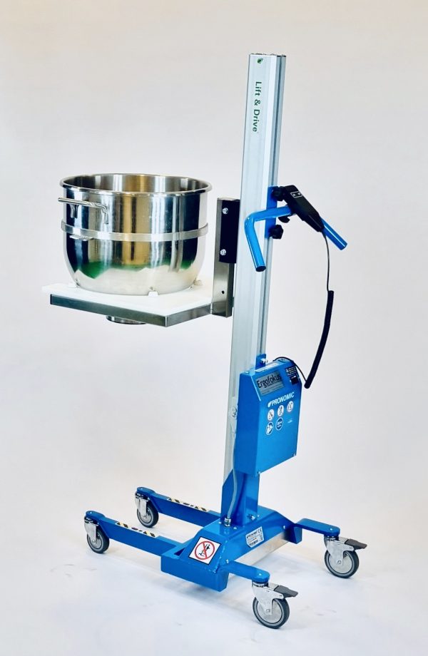 Lifting trolley for bowl