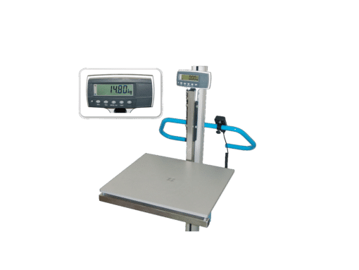 Accessory Lift cart - Control scale, integrated in stainless platform 500x450x