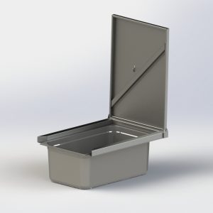 Accessory for LD80 - Gastro GN 1 with regular folded platform with container